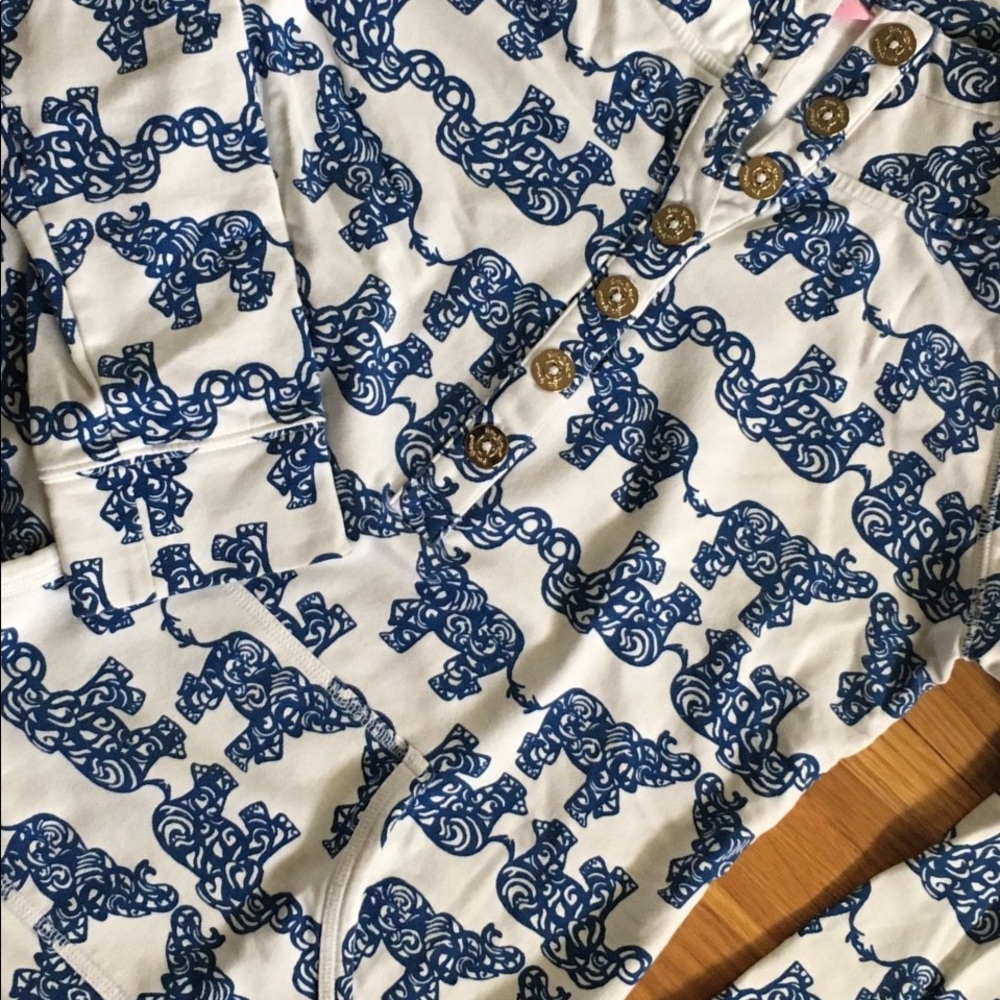 Lilly Pulitzer Pullover Top - Elephant Print